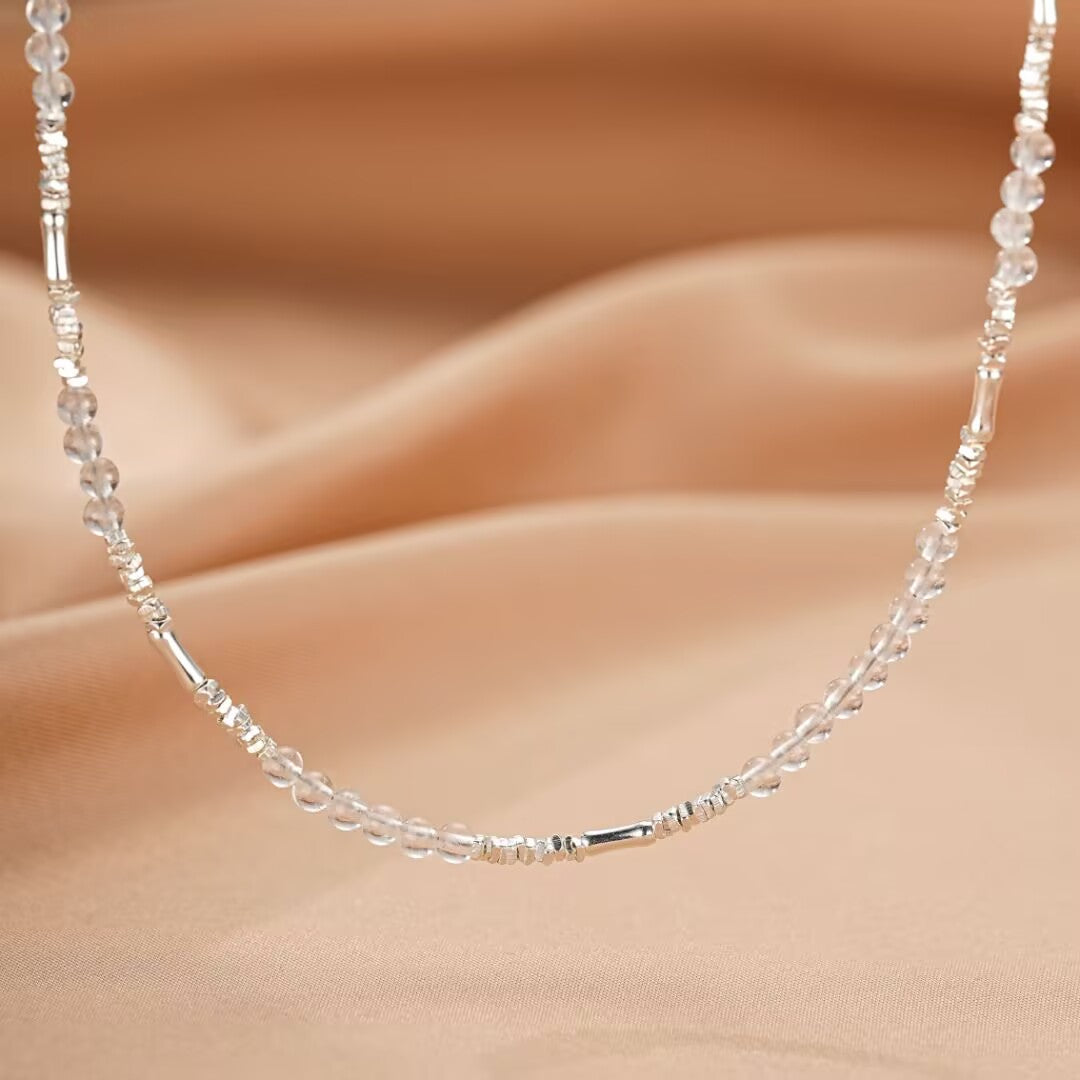Collier Cristal de Roche – Pure Harmonie, Argent