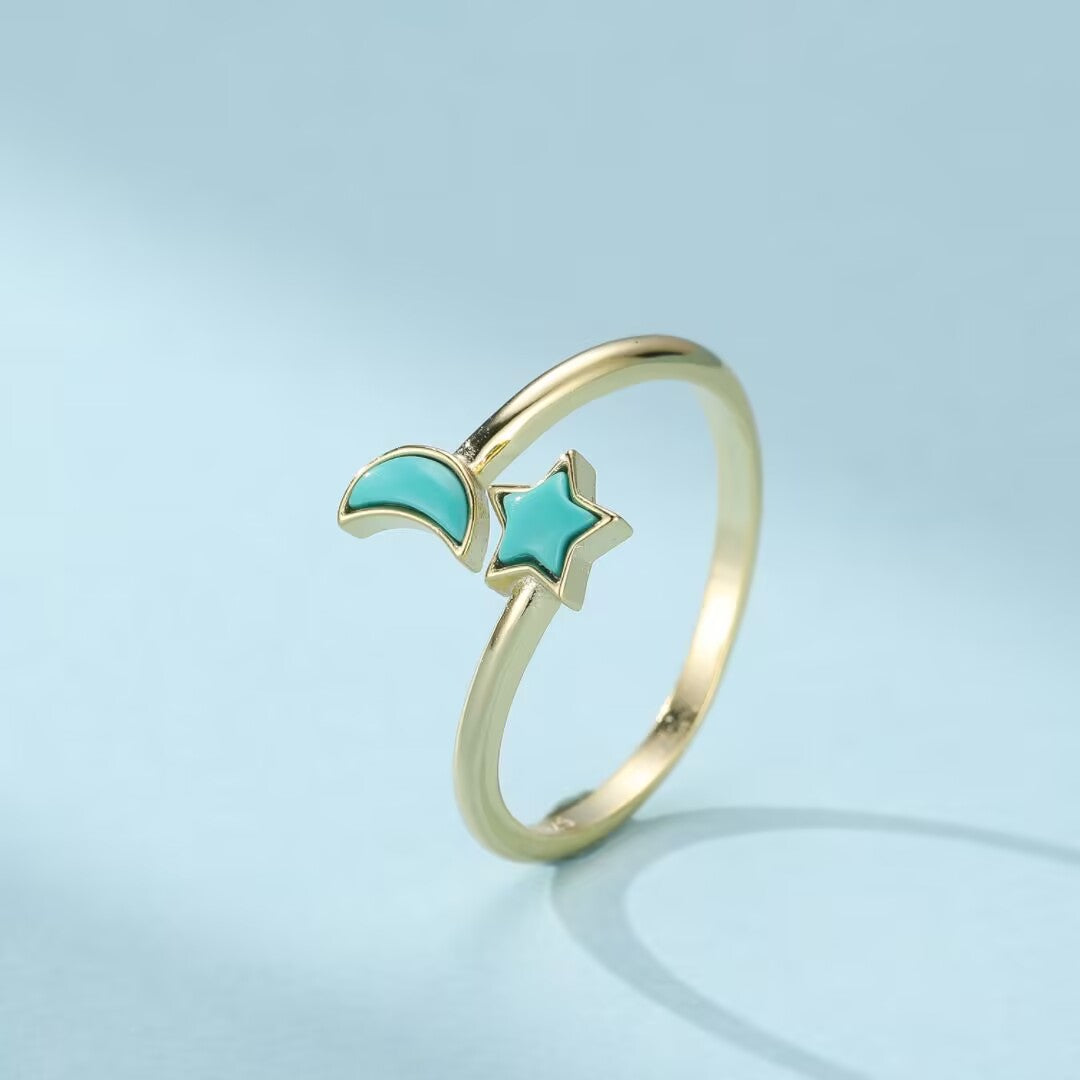 Turquoise Ring – Enchanted Sky, 925 Silver