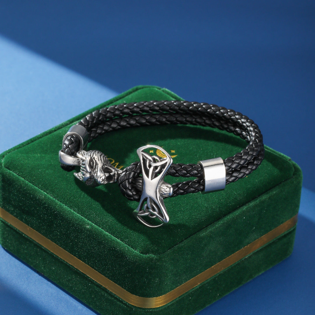 Bracelet Homme Cuir – Instinct Sacré