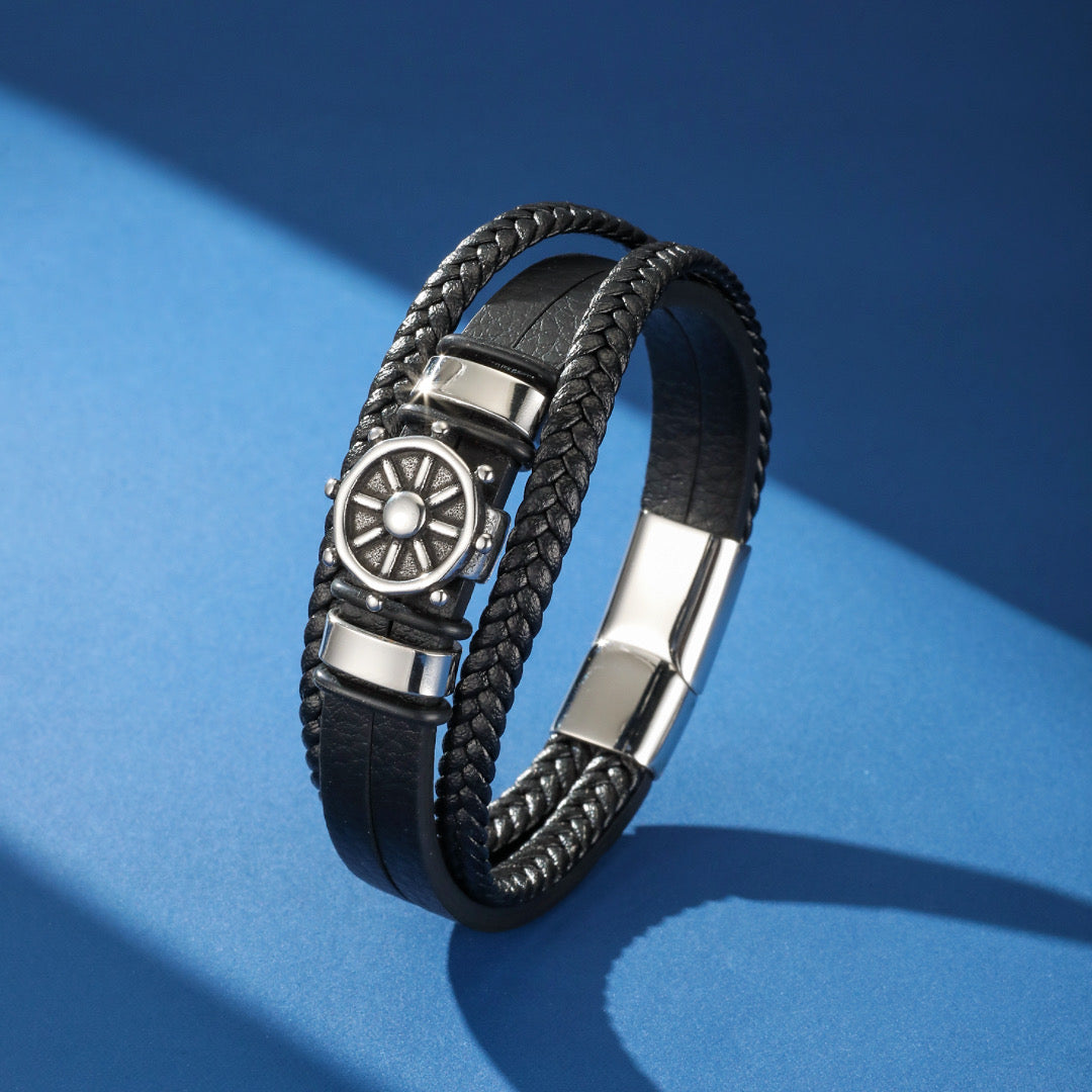 Men's Leather Bracelet – Cap Serein
