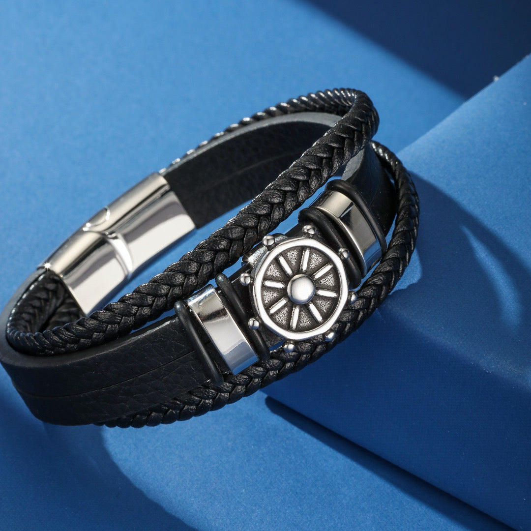 Men's Leather Bracelet – Cap Serein
