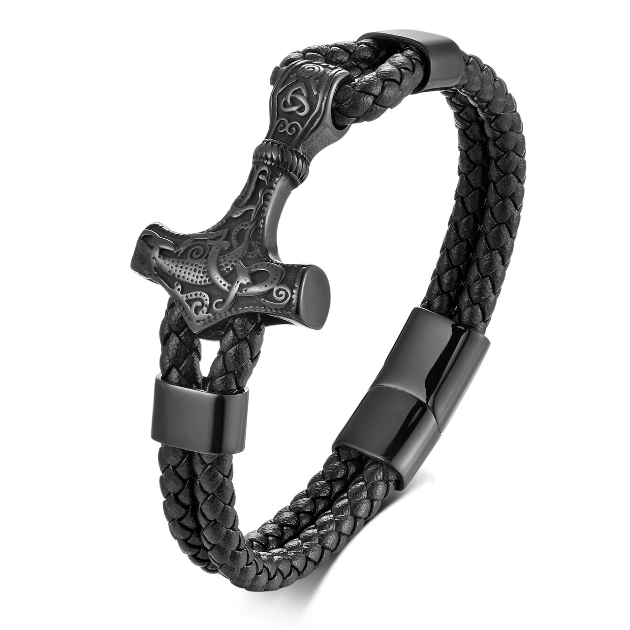 Men's Leather Anchor Bracelet – Nordic Protection