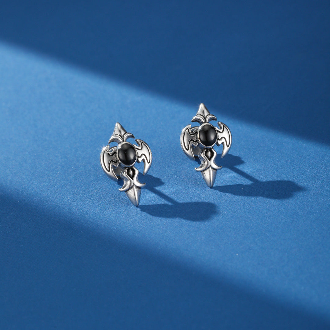 Boucle d’Oreille Homme – Lame Sombre