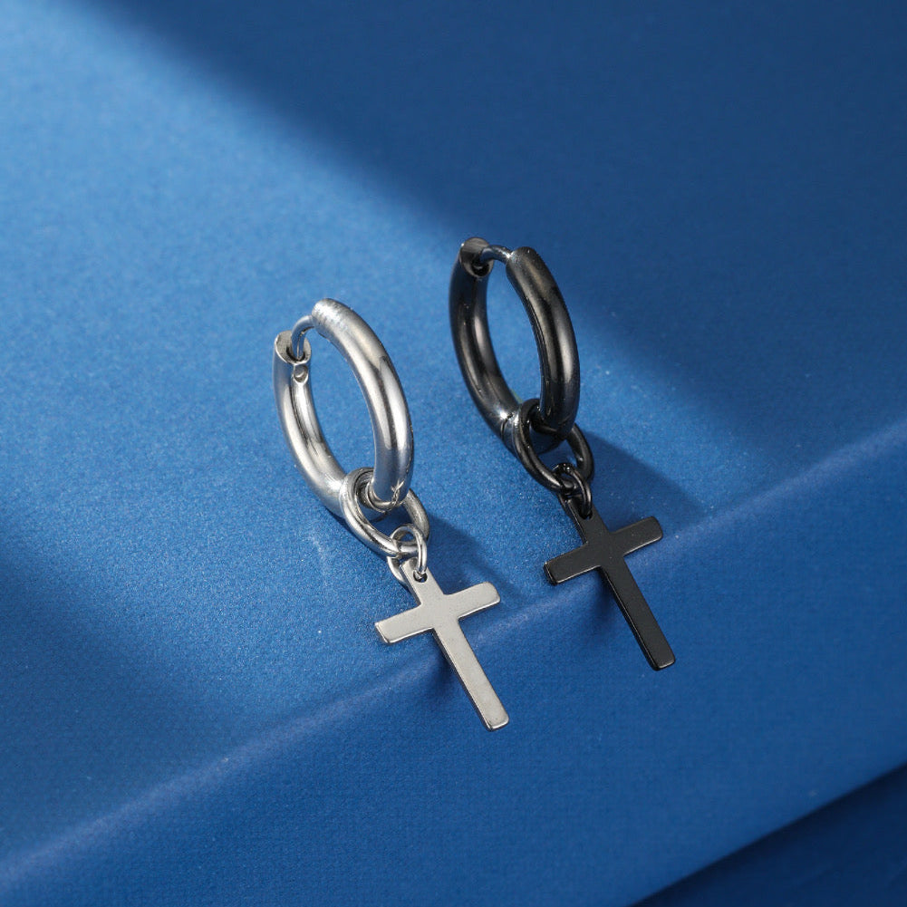 Men's Cross Earring - Modern Faith