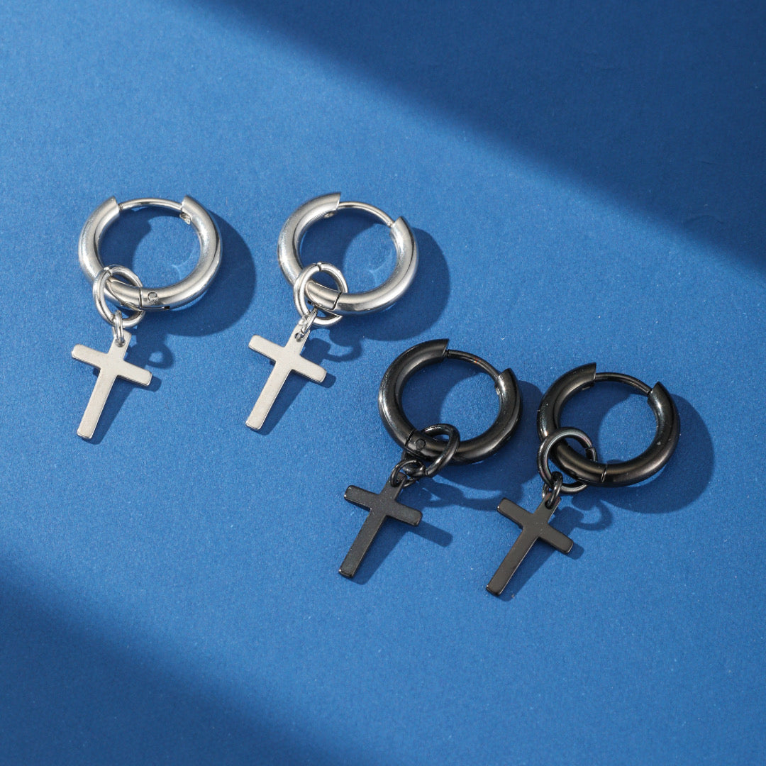Men's Cross Earring - Modern Faith