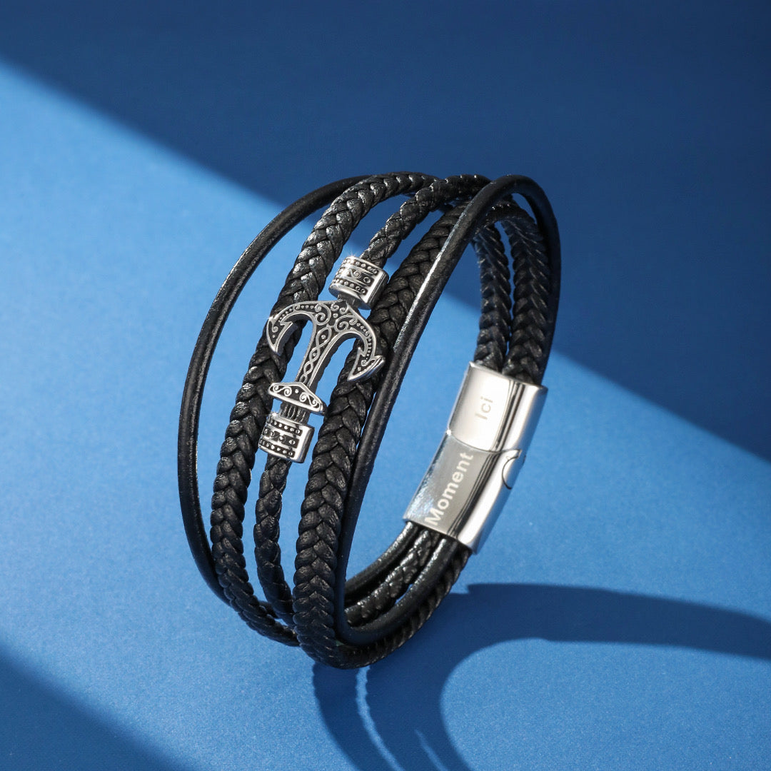 Men's Anchor Bracelet - Anchor Lines