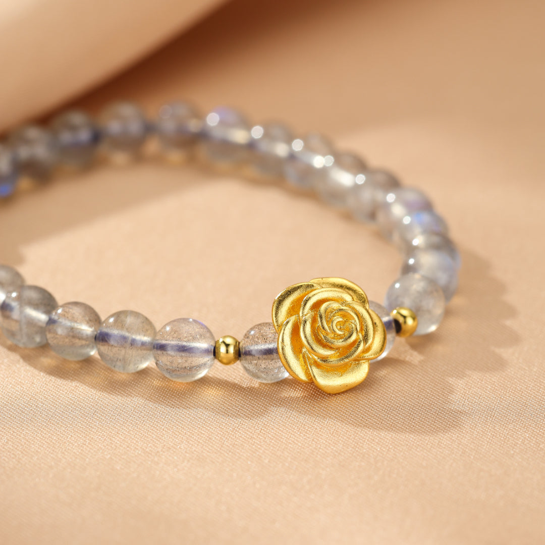 Labradorite Bracelet – Rose Gold