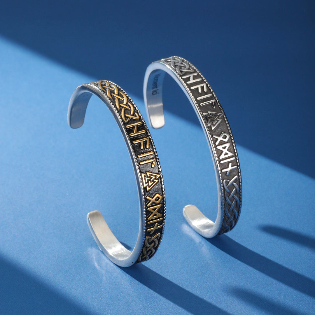 Viking Bangle Bracelet – Norse Runes