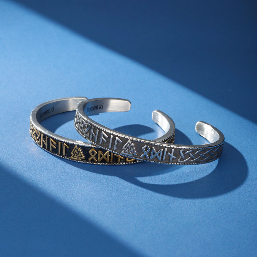 Viking Bangle Bracelet – Norse Runes