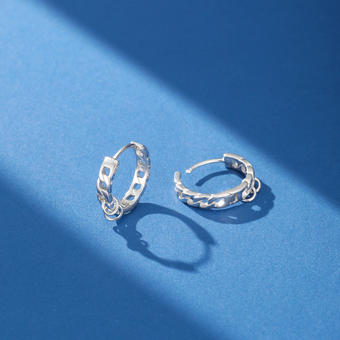 Men's Earring – Subtle Style, Silver