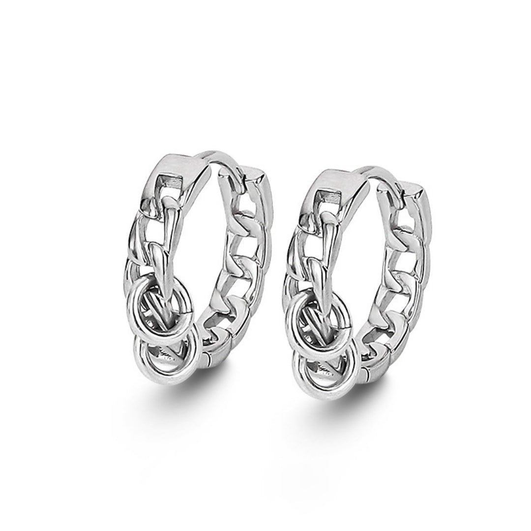 Men's Earring – Subtle Style, Silver