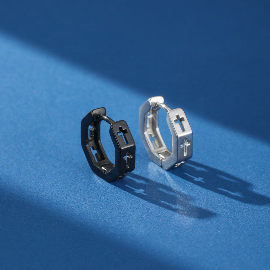Men's Cross Earring – Graphic Faith