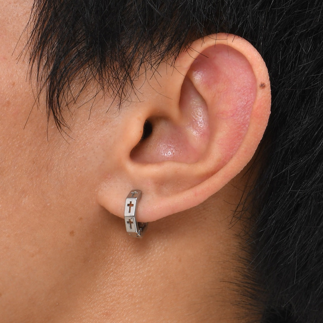 Men's Cross Earring – Graphic Faith
