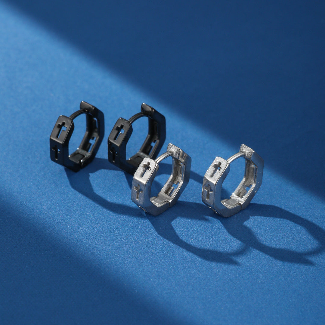 Men's Cross Earring – Graphic Faith