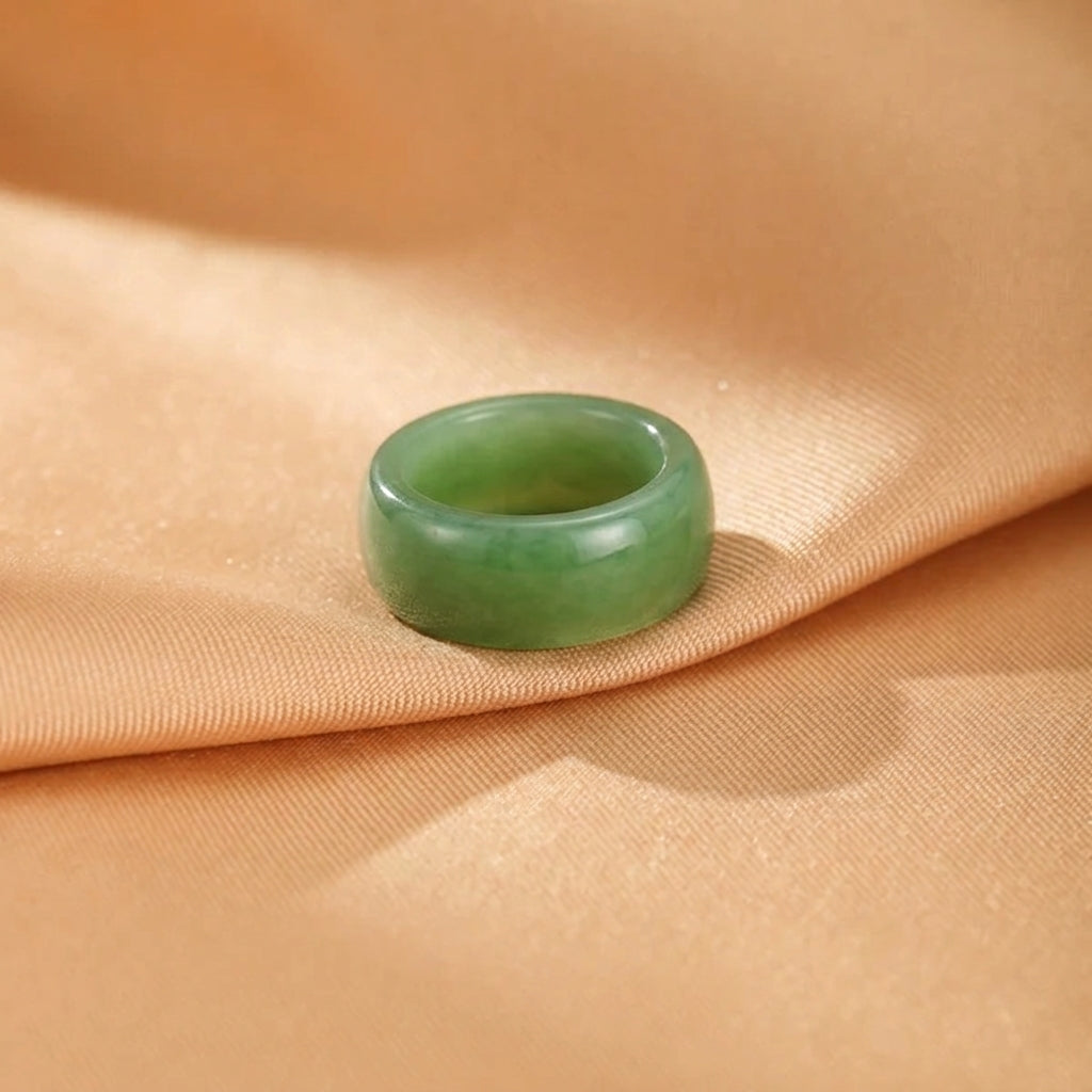Bague Jade Néphrite – Éclat des Songes