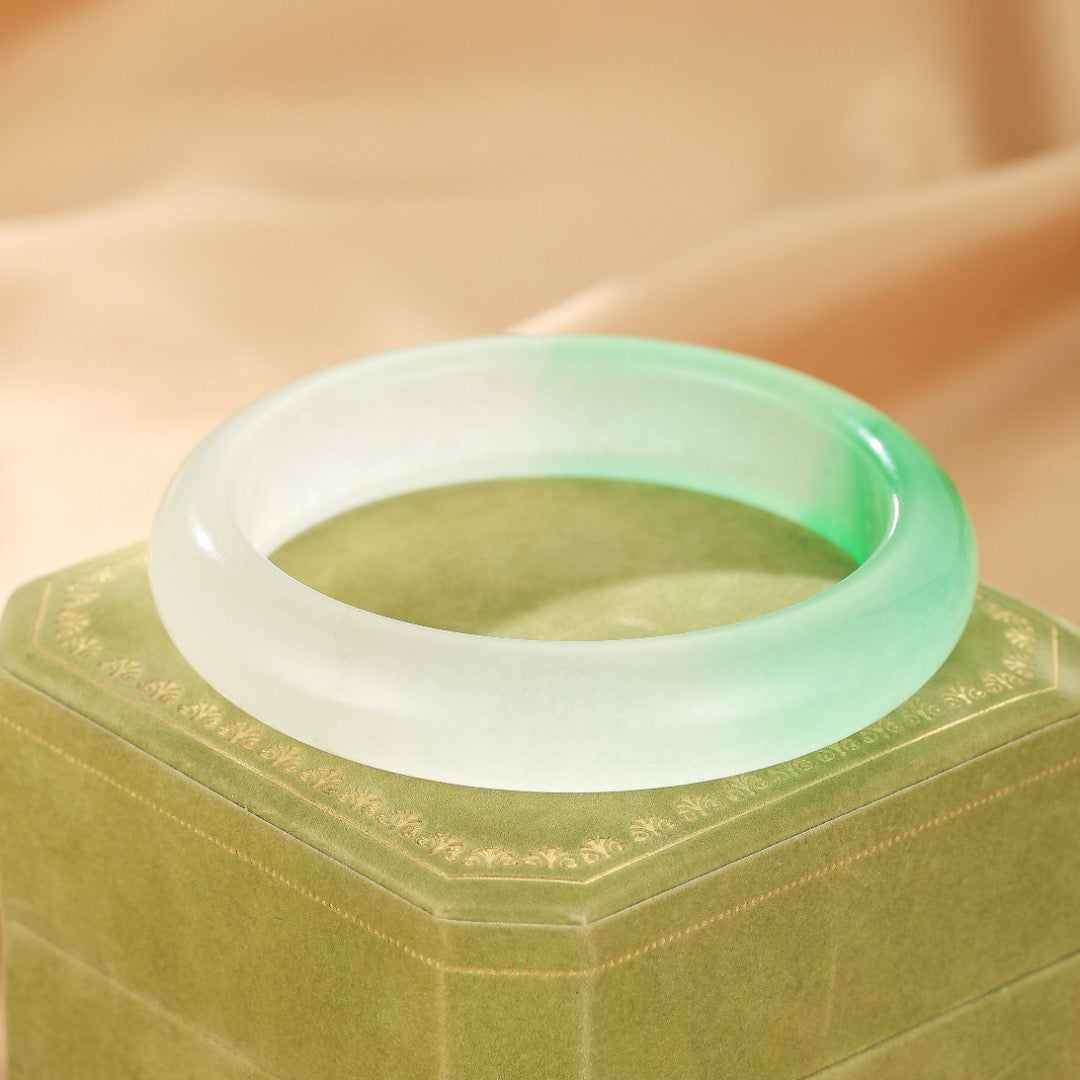 Bracelet Jonc Jade Vert – Promesse de Bonheur