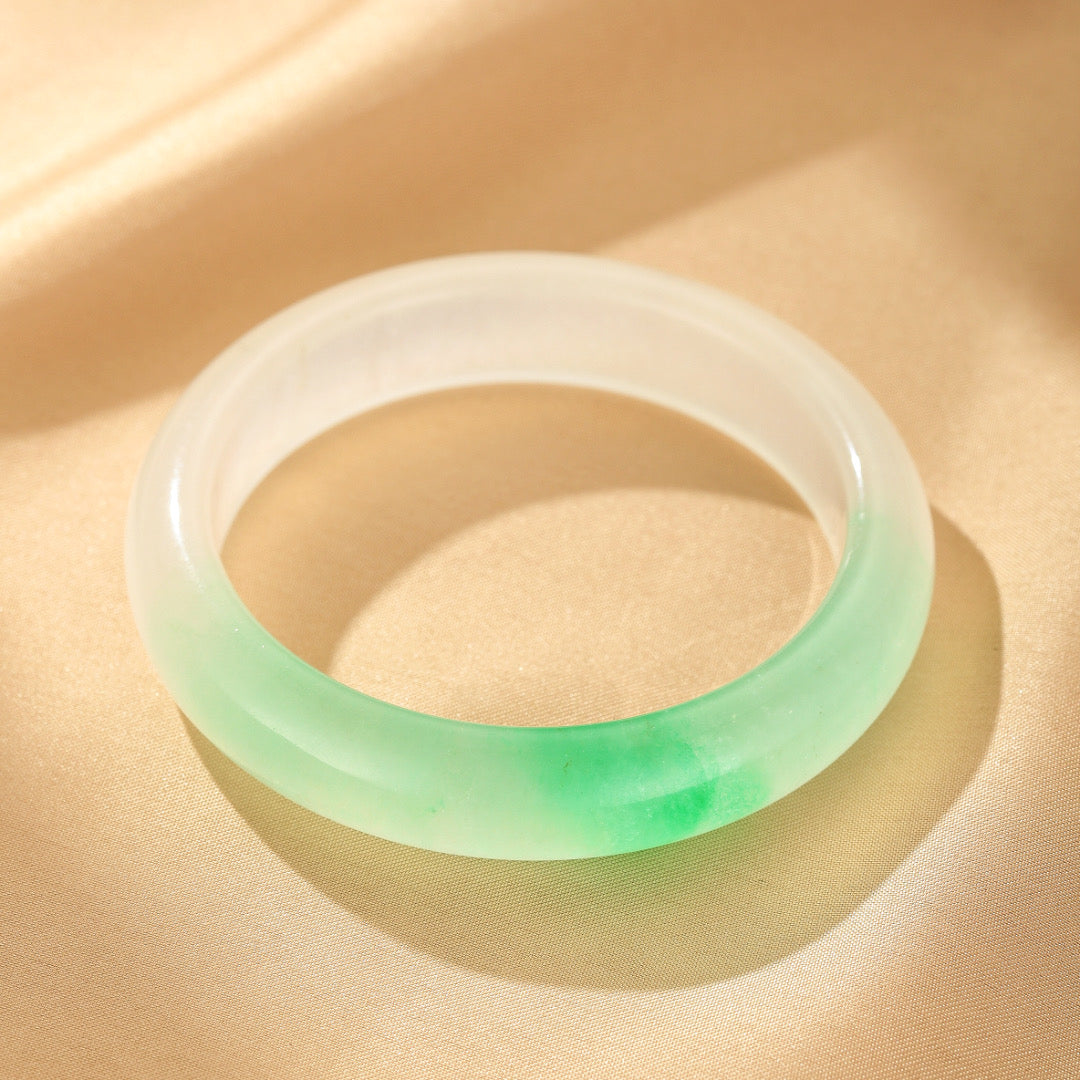 Bracelet Jonc Jade Vert – Promesse de Bonheur
