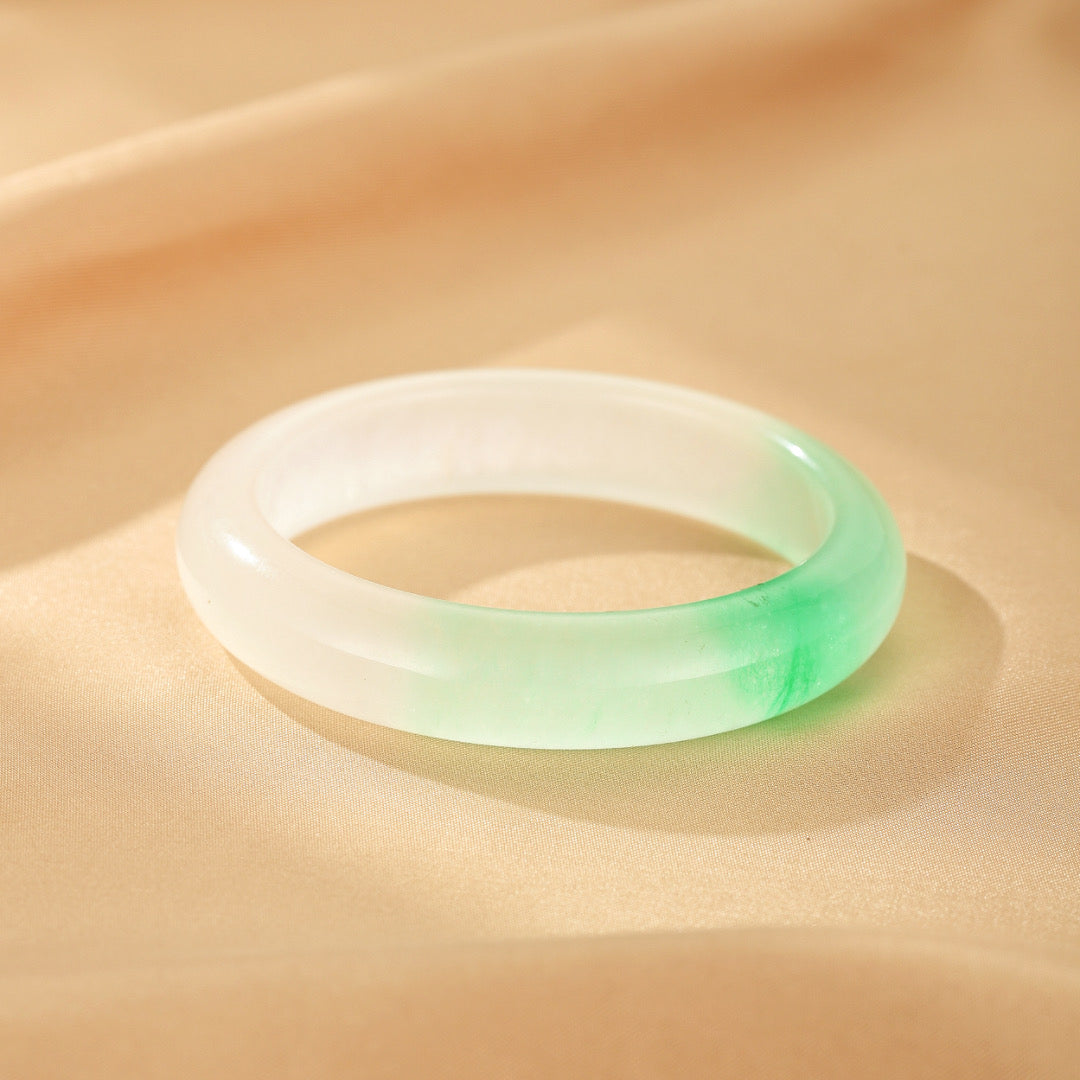 Bracelet Jonc Jade Vert – Promesse de Bonheur