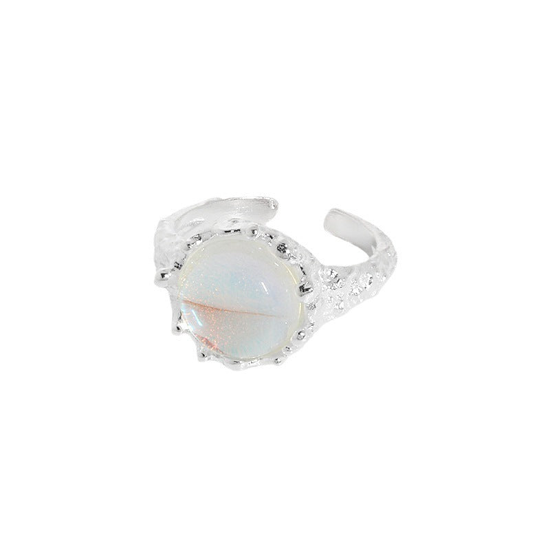 Bague Pierre de Lune – Voile de Lune, Argent S925