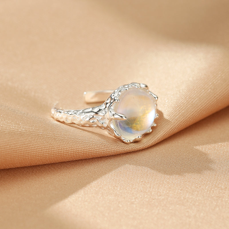 Bague Pierre de Lune – Voile de Lune, Argent S925