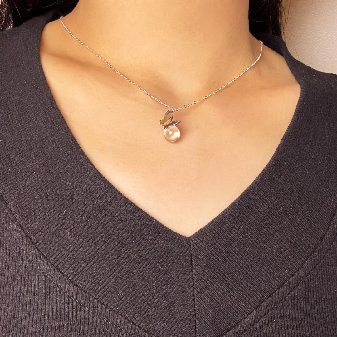 Collier Cristal de Roche – Clarté Radieuse, Argent