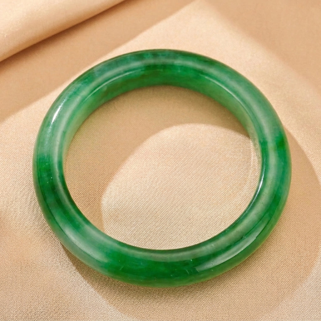Bracelet Jonc Jade Vert – Signe du Destin