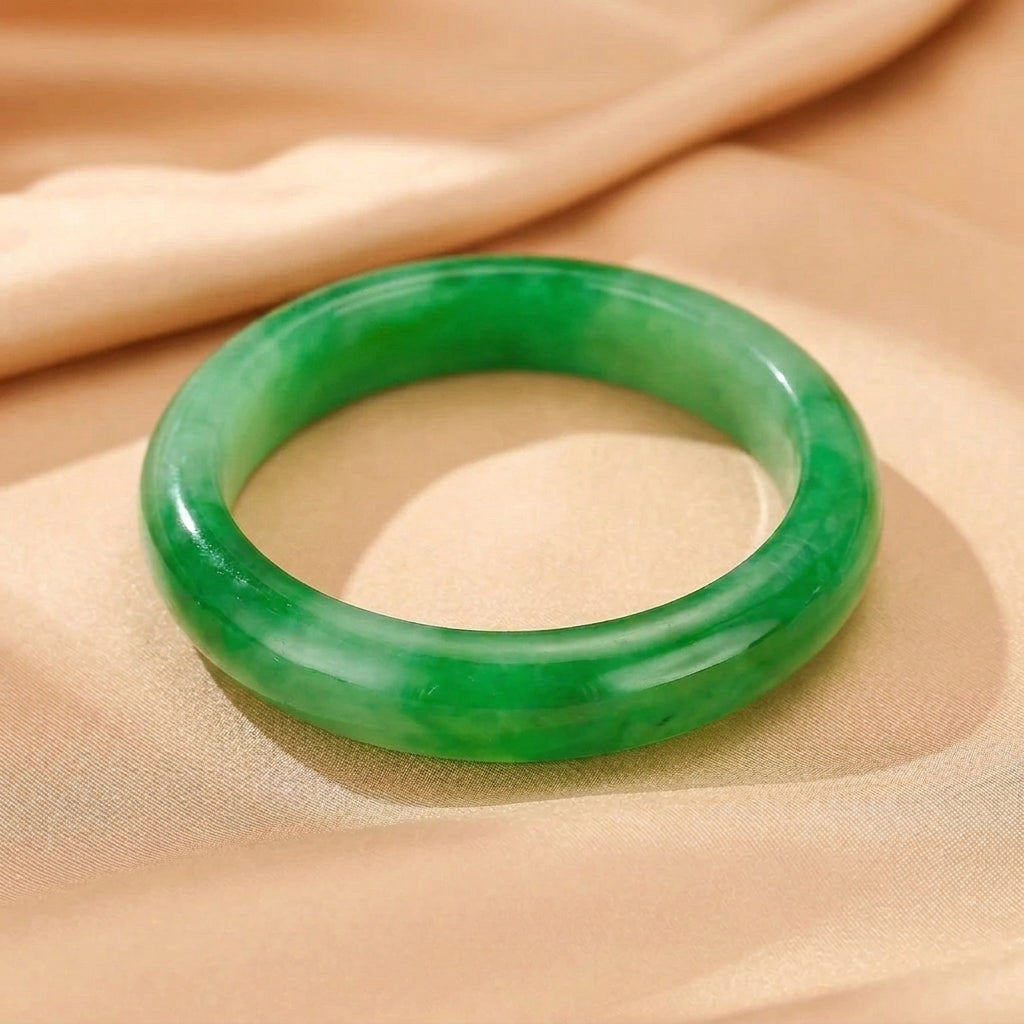 Bracelet Jonc Jade Vert – Signe du Destin