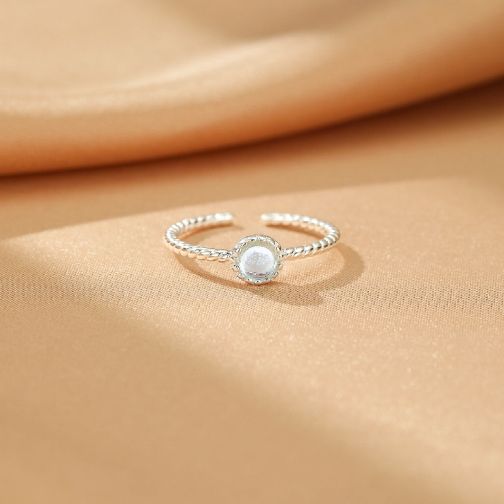 Aquamarine Ring – Brilliance of the Ocean, S925 Silver