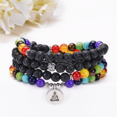 Mâlâ Chakra Zen avec pendentif de Bouddha