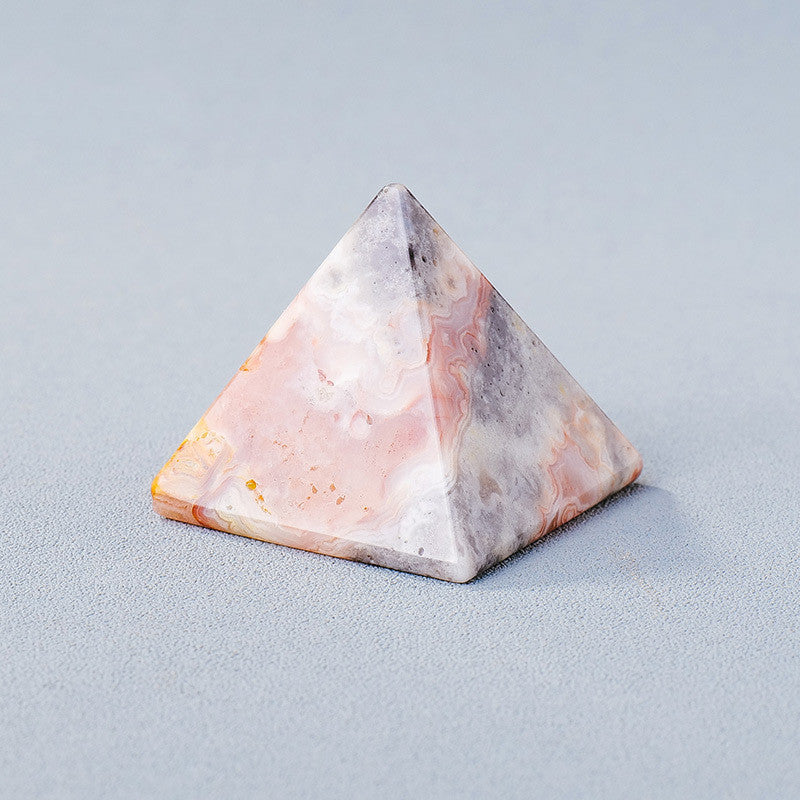 Pyramide 'Énergie Positive' en Pierres Naturelles