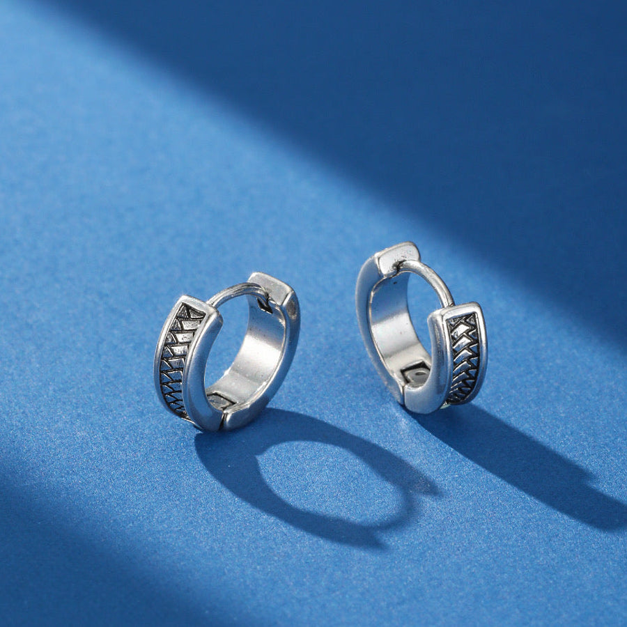 Boucle d’Oreille Homme – Trame Urbaine