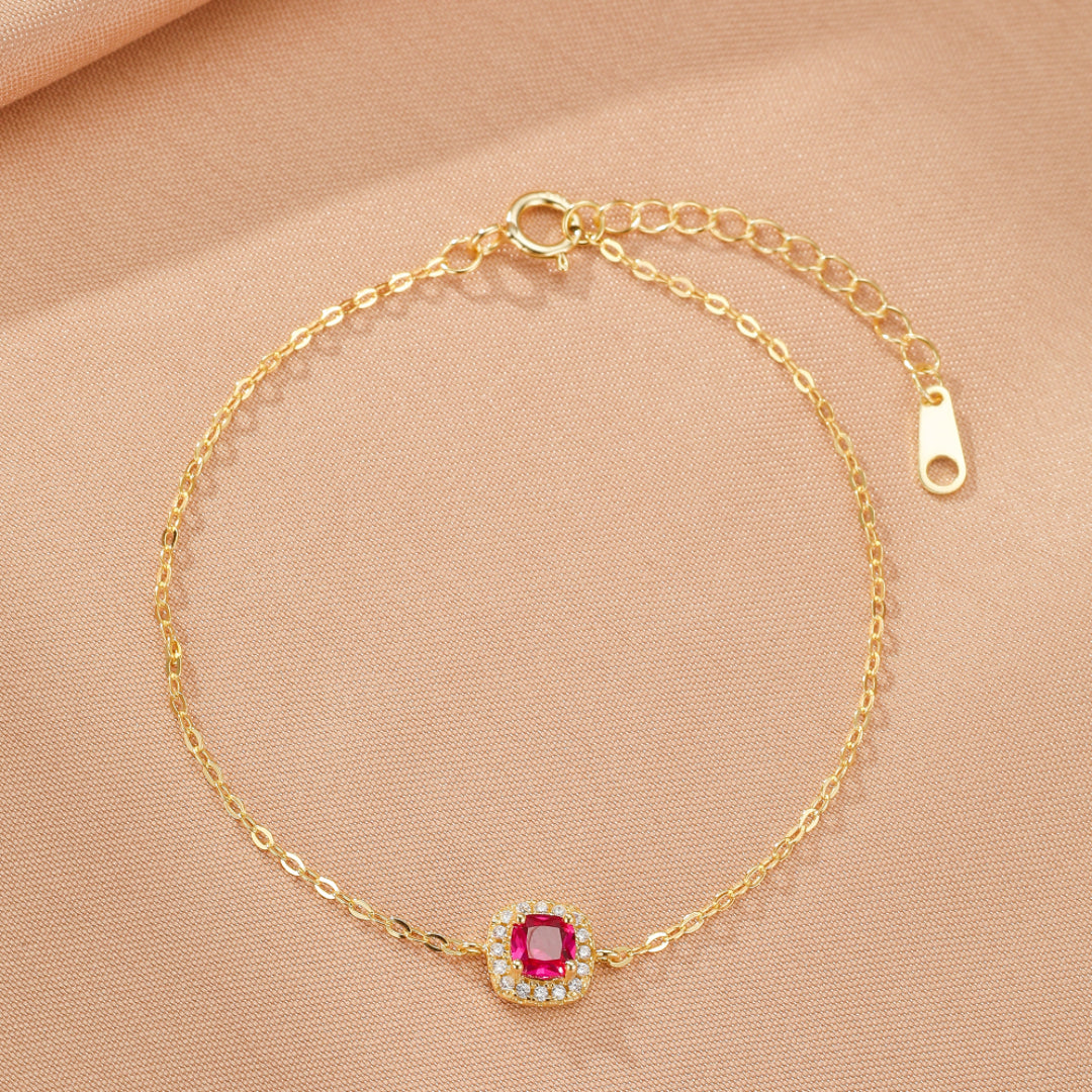 Bracelet Cornaline – Douceur Impérial, Argent