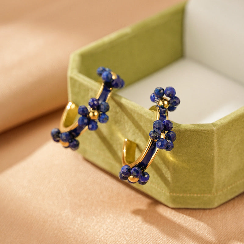 Boucles d'Oreilles Lapis Lazuli – Éclat Authentique