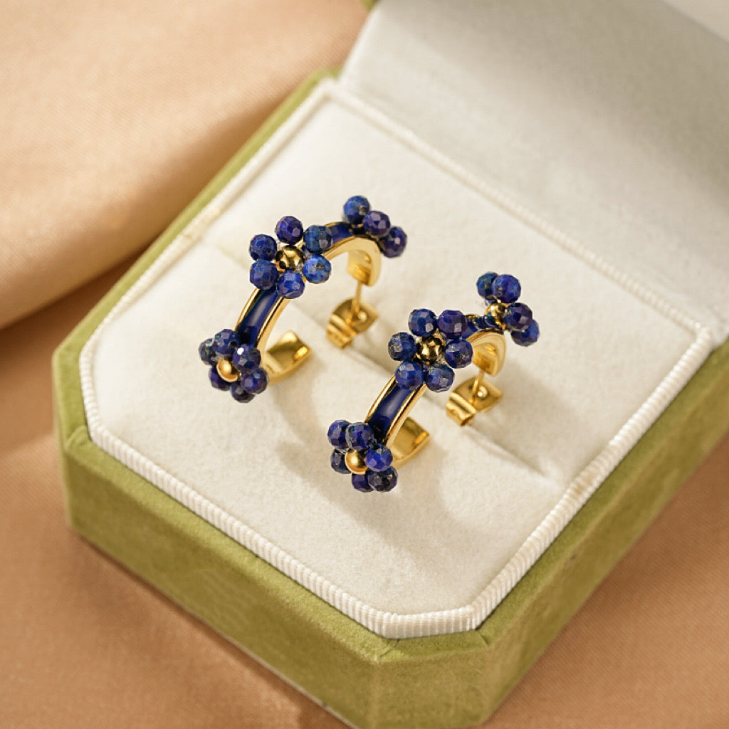 Boucles d'Oreilles Lapis Lazuli – Éclat Authentique