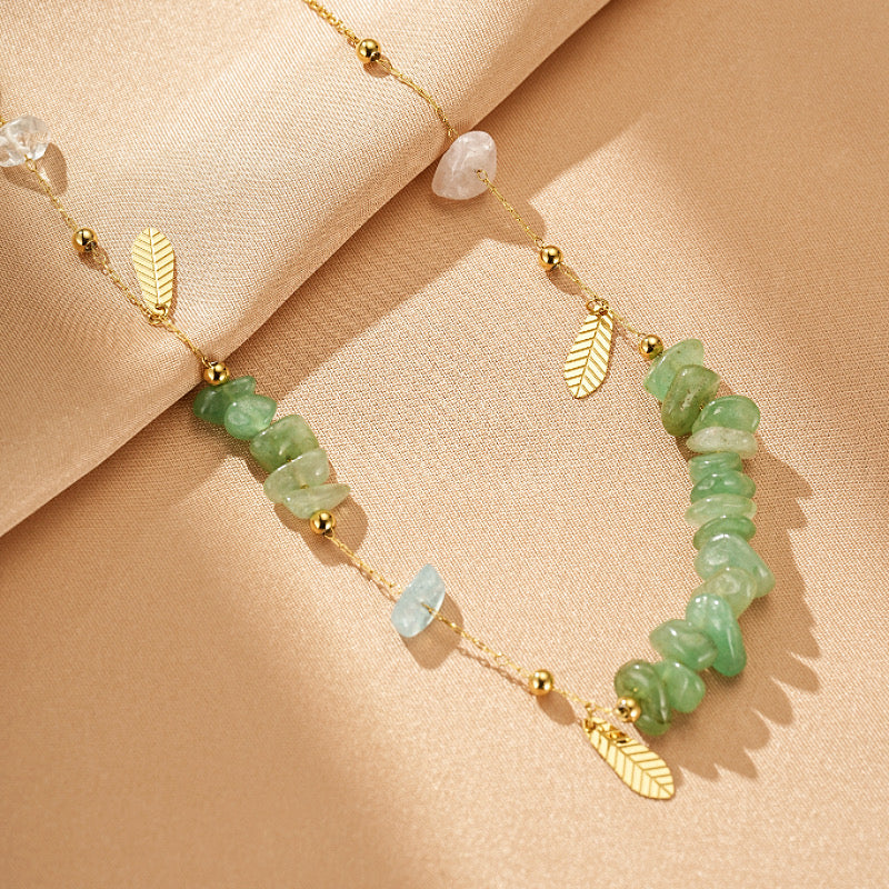 Collier Aventurine – Jardin Secret