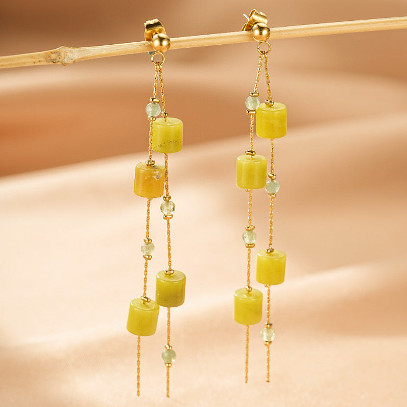 Boucles d'Oreilles Serpentine – Cascade Zen