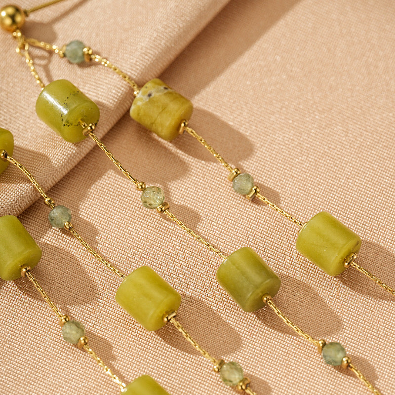 Boucles d'Oreilles Serpentine – Cascade Zen