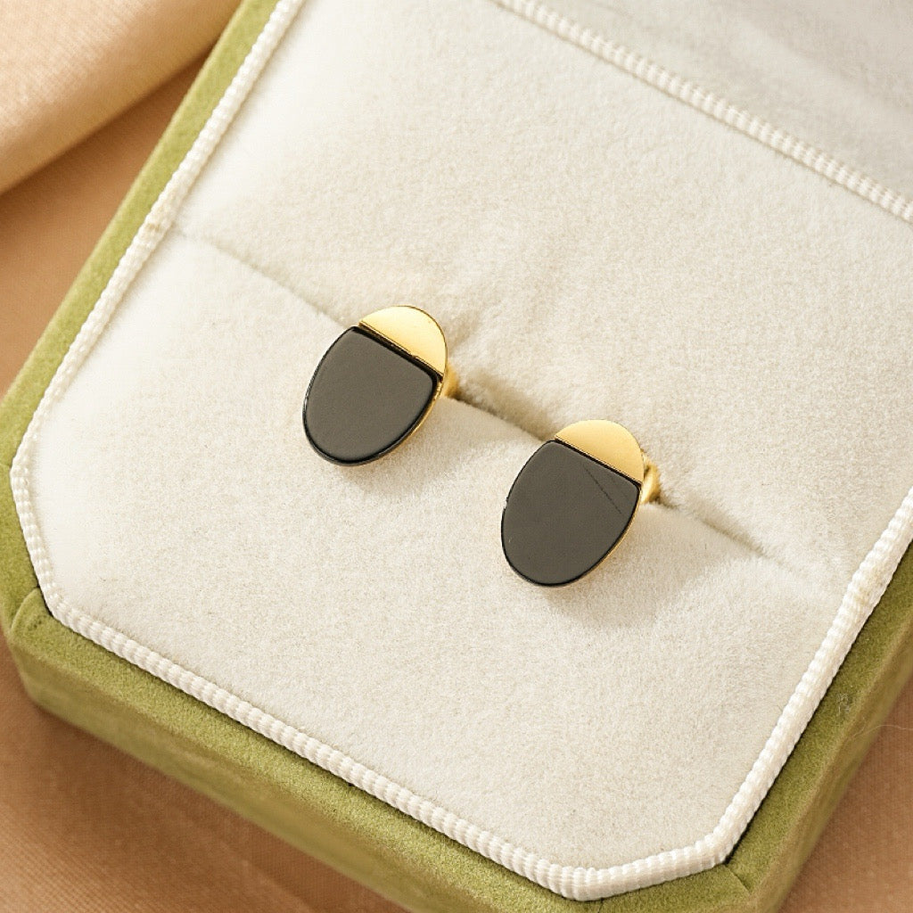 Obsidian Earrings – Dark Sheen