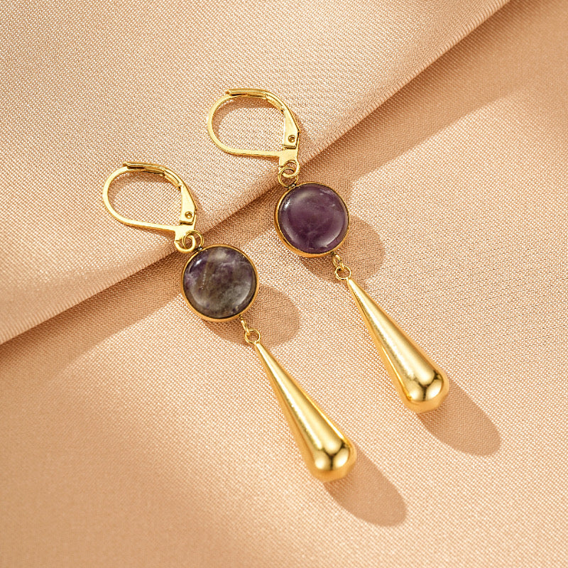 Amethyst Earrings - Drops of Wisdom