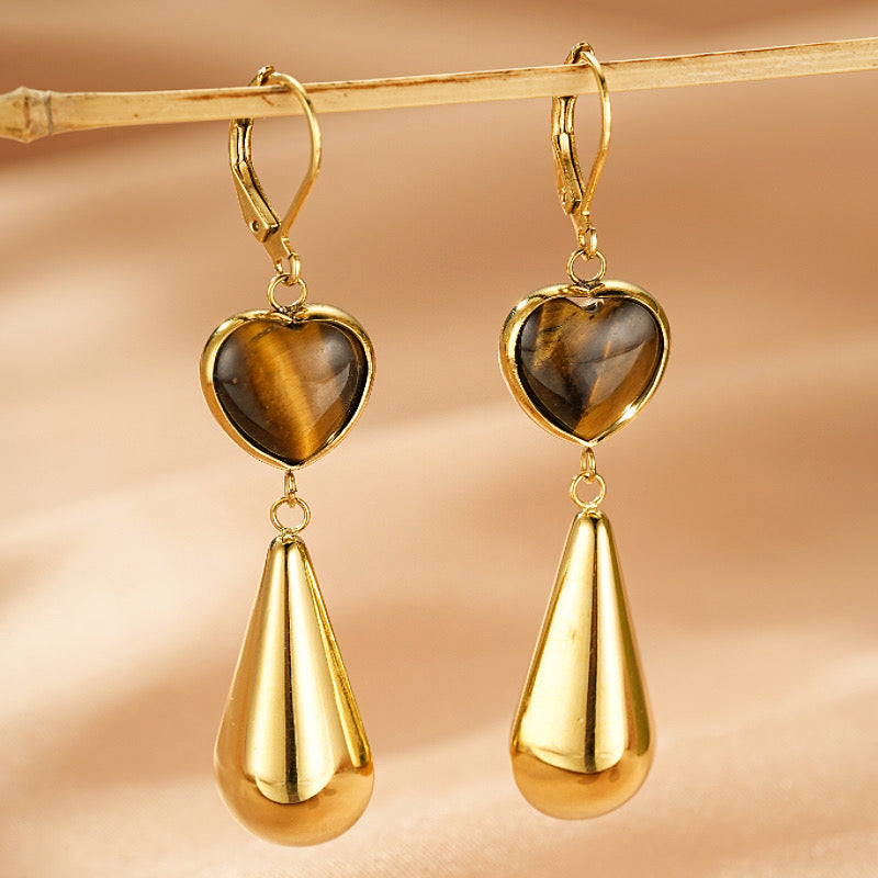Tiger's Eye Earrings – Sparkle of the Heart