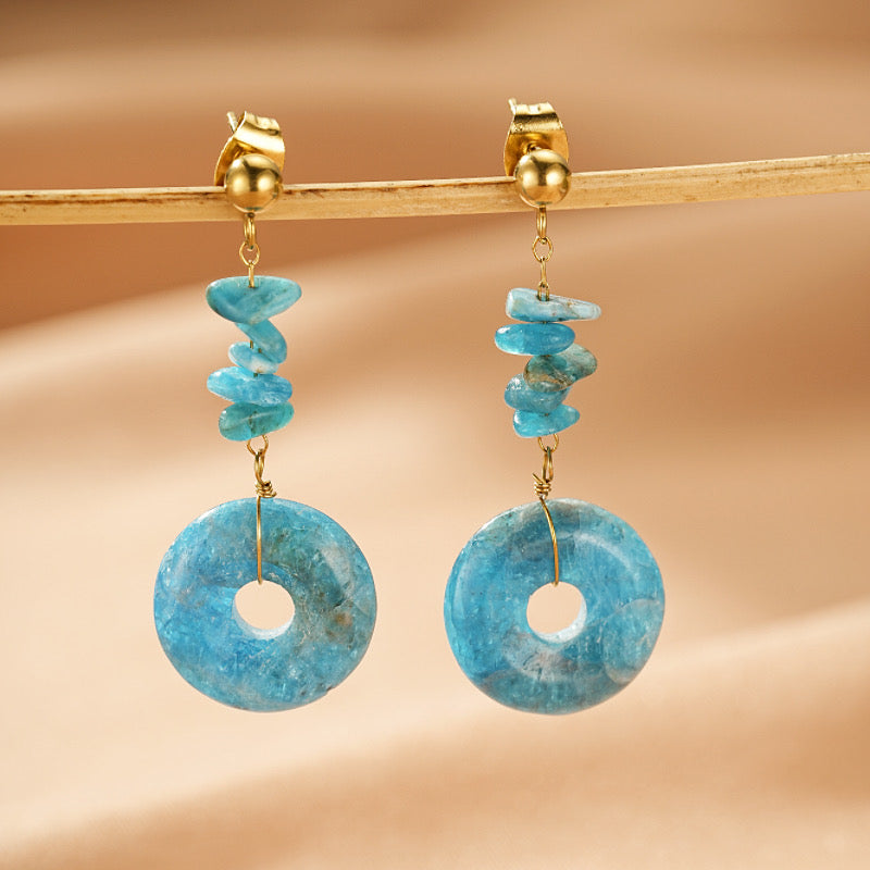 Apatite Earrings – Cerulean Dream