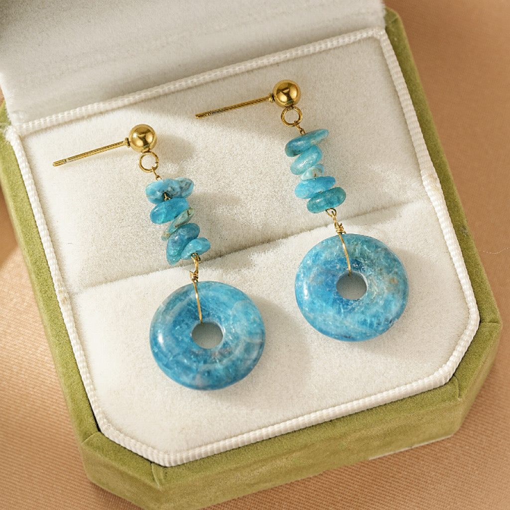 Apatite Earrings – Cerulean Dream