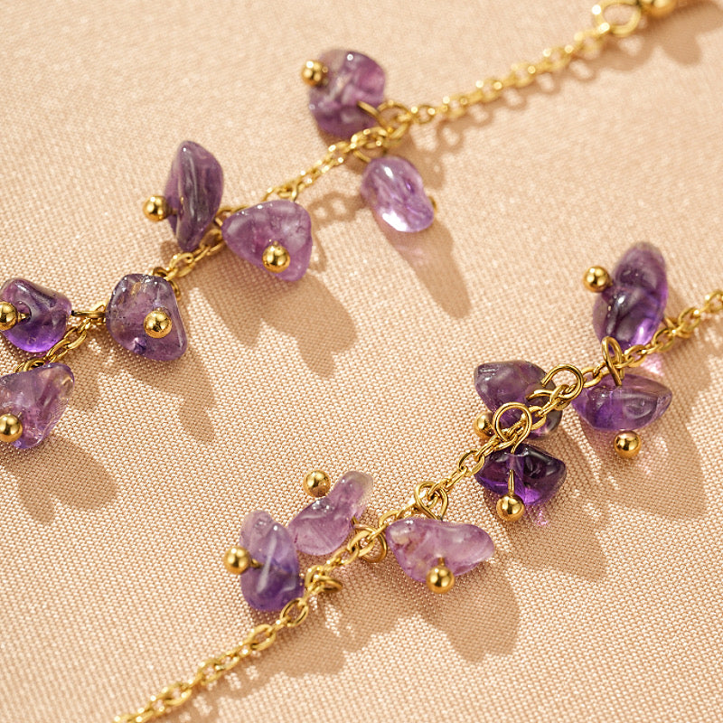 Amethyst and Apatite Earrings – Gentle Harmony