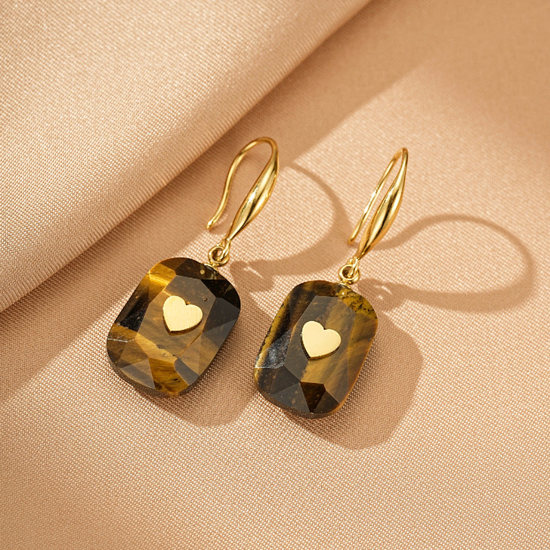 Tiger's Eye Earrings – Luminous Heart