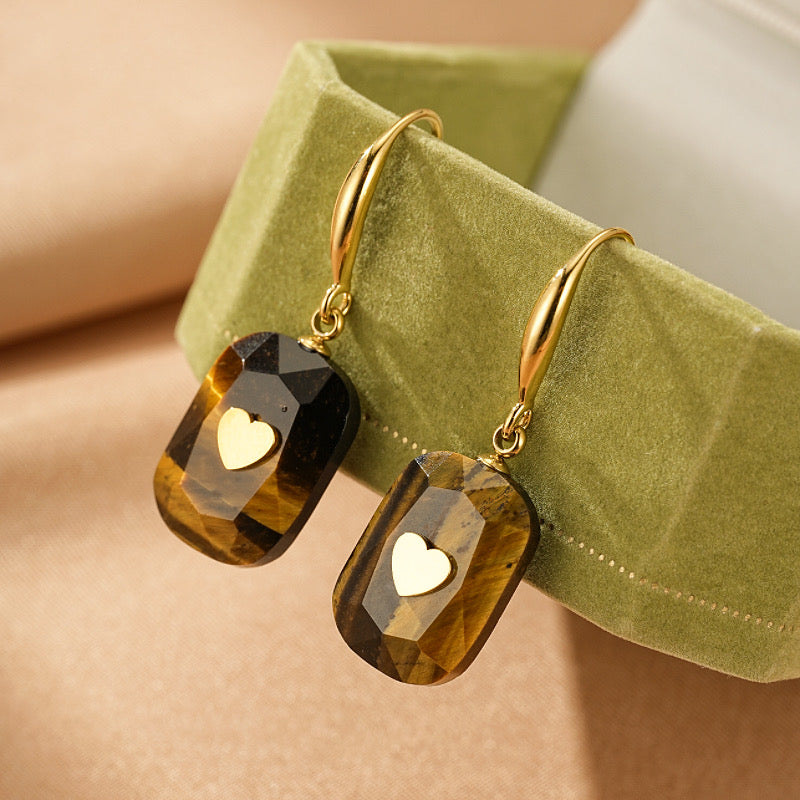 Tiger's Eye Earrings – Luminous Heart