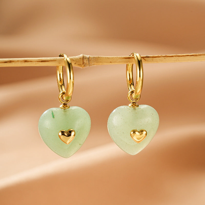 Boucles d'Oreilles Pierres Naturelles – Éclat Amoureux