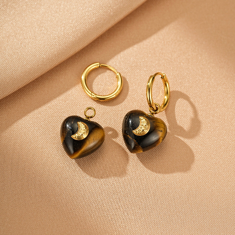 Boucles d'Oreilles Pierres Naturelles – Éclat Amoureux
