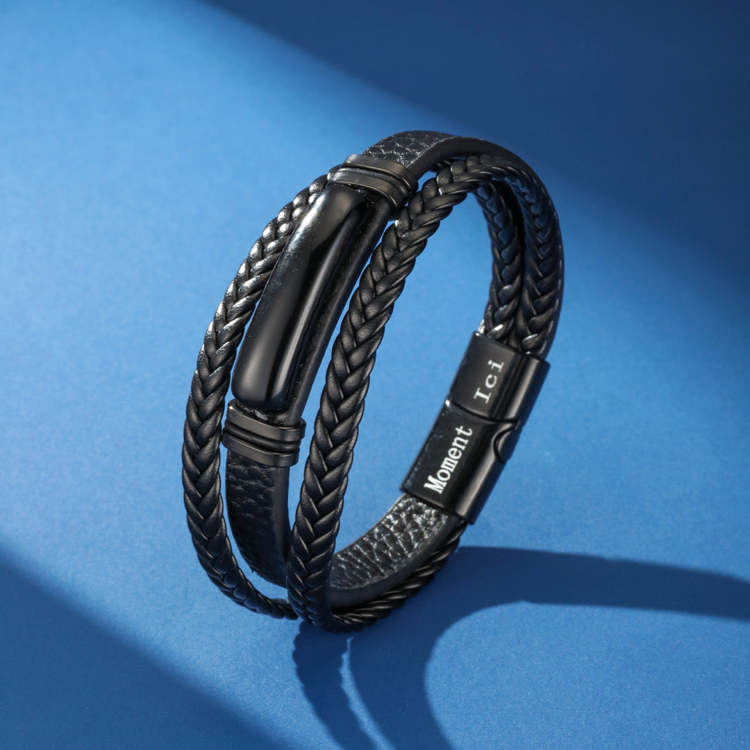 Bracelet Homme Cuir – Force Intérieure