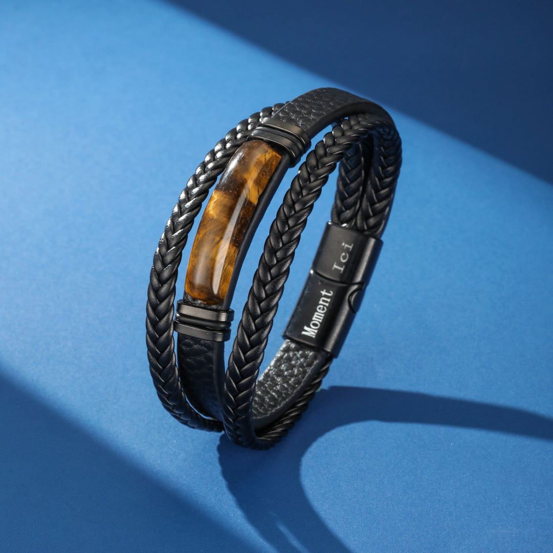 Bracelet Homme Cuir – Force Intérieure