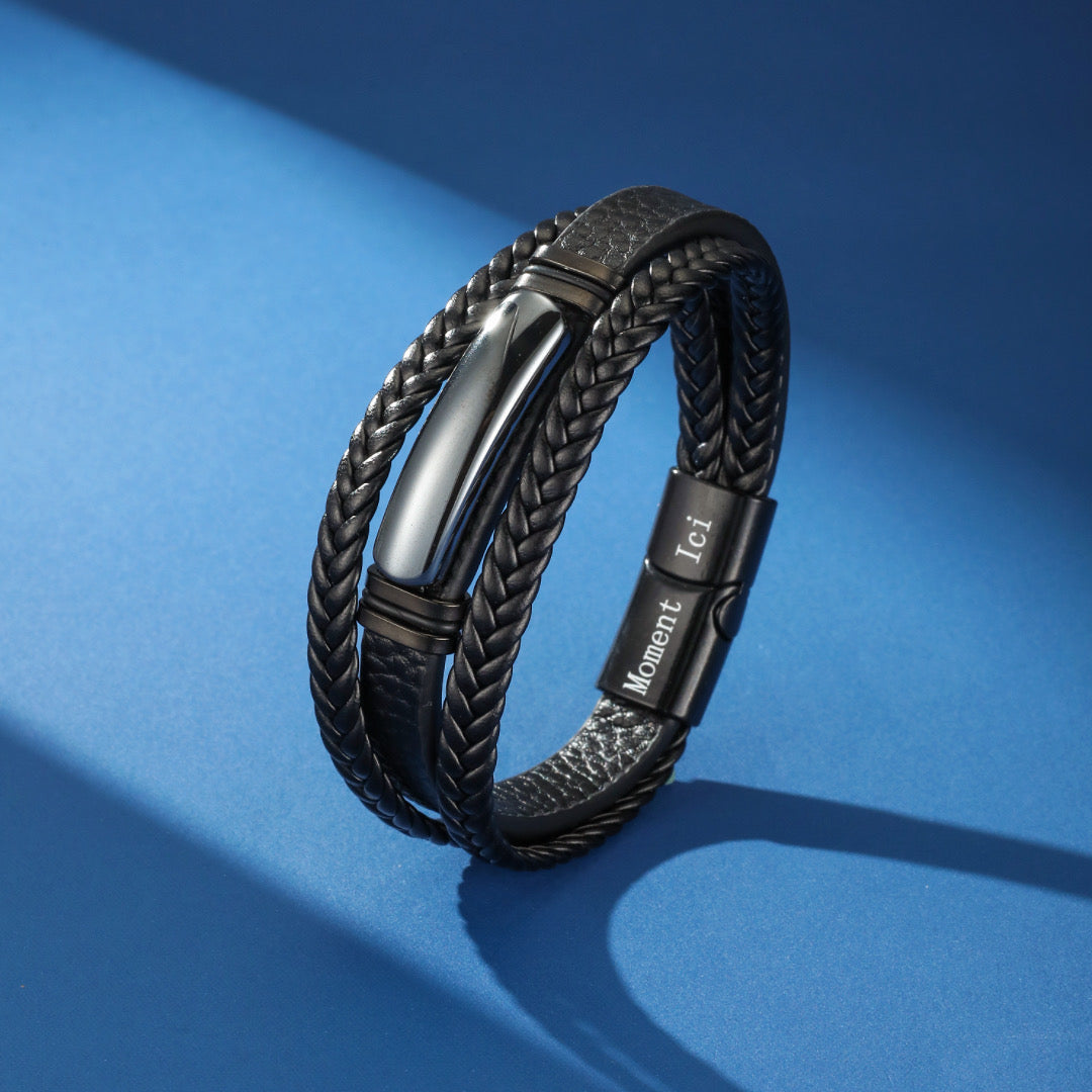 Bracelet Homme Cuir – Force Intérieure